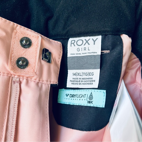 ROXY Pink Backyard Winter Snow Pant - Picture 4 of 14